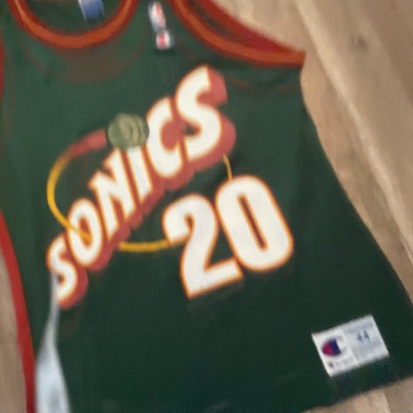 Vintage Champion Seattle Sonics Payton #20 Jersey - Picture 6 of 10